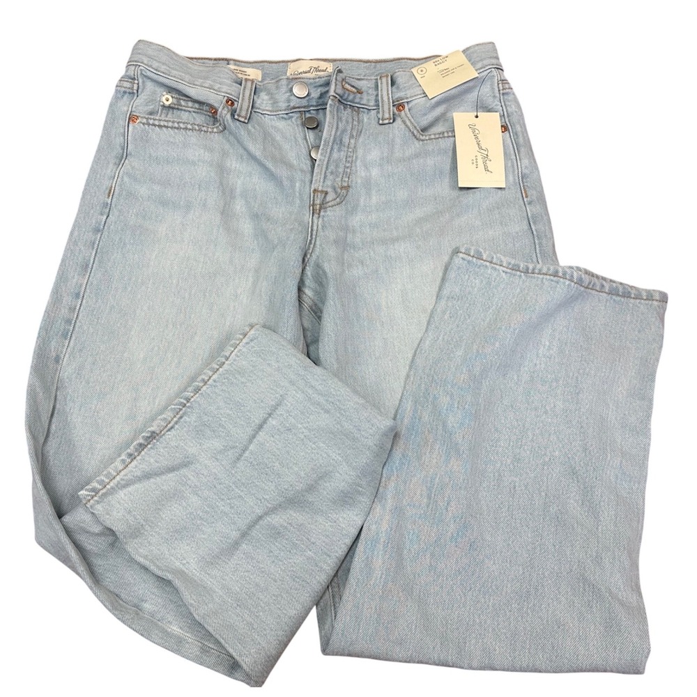 Universal Thread 90s Low Rise Baggy Jeans Light Wash Button Fly Women 6R NEW